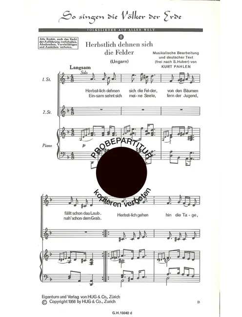 So singen die Völker der Erde 8